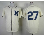 mlb jerseys milwaukee brewers #27 gomez white[M]