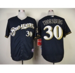 mlb jerseys milwaukee brewers #30 thornburg blue