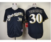 mlb jerseys milwaukee brewers #30 thornburg blue