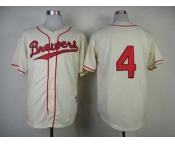 mlb jerseys milwaukee brewers #4 paul molitor cream