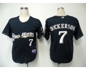 mlb jerseys milwaukee brewers #7 dickerson dark blue (cool base)