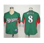 mlb jerseys milwaukee brewers #8 ryan braun green