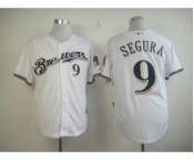 mlb jerseys milwaukee brewers #9 segura white