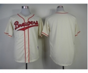 mlb jerseys milwaukee brewers blank white[1984 m&n]