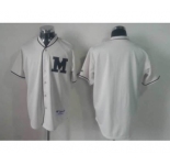 mlb jerseys milwaukee brewers blank white[M]