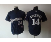 mlb milwaukee brewers #14 mcgehee dk blue(cool base)