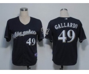 mlb milwaukee brewers #49 gallardo dk blue(cool base)(M)