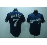 mlb milwaukee brewers #7 hardy blue