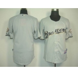 mlb milwaukee brewers blank grey