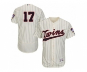 MLB Men Minnesota Twins #17 Jose Berrios Cream(Black Strip) Flexbase Authentic Collection Stitched Baseball Jersey