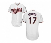 MLB Men Minnesota Twins #17 Jose Berrios White Flexbase Authentic Collection Stitched Baseball Jersey
