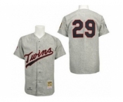 MLB Minnesota Twins #29 Rod Carew Grey Throwback jerseys