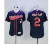 Men Minnesota Twins #2 Brian Dozier Majestic Blue Flexbase Authentic Collection Player Jersey