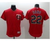 Men Minnesota Twins #22 Miguel Sano Majestic Red Flexbase Authentic Collection Player Jersey