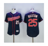 Men Minnesota Twins #25 Byron Buxton Majestic Blue Flexbase Authentic Collection Player Jersey