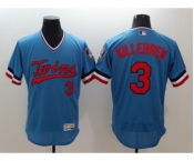 Men Minnesota Twins #3 Harmon Killebrew Majestic Blue Flexbase Authentic Collection Cooperstown Player Jersey