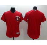 Men Minnesota Twins Blank Majestic Red Flexbase Authentic Collection Player Jersey