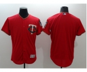 Men Minnesota Twins Blank Majestic Red Flexbase Authentic Collection Player Jersey