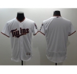 Men Minnesota Twins Blank Majestic White Flexbase Authentic Collection Team Jersey