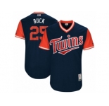Men's 2017 Little League World Series Twins Byron Buxton #25 Buck Navy Jersey