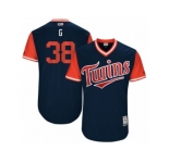 Men's 2017 Little League World Series Twins Chris Gimenez #38 G Navy Jersey