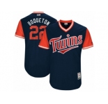 Men's 2017 Little League World Series Twins Miguel Sano #22 Boqueton Navy Jersey