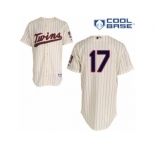 Men's Majestic Minnesota Twins #17 Jose Berrios Authentic Cream Alternate Cool Base MLB Jersey