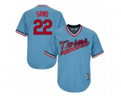 Men's Majestic Minnesota Twins #22 Miguel Sano Replica Light Blue Cooperstown MLB Jersey