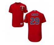 Men's Majestic Minnesota Twins #29 Rod Carew Scarlet Flexbase Authentic Collection MLB Jersey