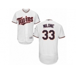 Men's Majestic Minnesota Twins #33 Justin Morneau White Flexbase Authentic Collection MLB Jersey