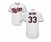 Men's Majestic Minnesota Twins #33 Justin Morneau White Flexbase Authentic Collection MLB Jersey