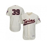 Men's Majestic Minnesota Twins #39 Danny Santana Cream Flexbase Authentic Collection MLB Jersey