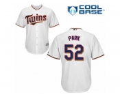 Men's Majestic Minnesota Twins #52 Byung-Ho Park Authentic White Home Cool Base MLB Jersey