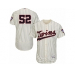Men's Majestic Minnesota Twins #52 Byung-Ho Park Cream Flexbase Authentic Collection MLB Jersey