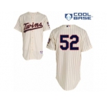 Men's Majestic Minnesota Twins #52 Byung-Ho Park Replica Cream Alternate Cool Base MLB Jersey