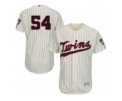 Men's Majestic Minnesota Twins #54 Ervin Santana Cream Flexbase Authentic Collection MLB Jersey
