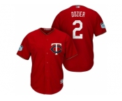 Men's Minnesota Twins #2 Brian Dozier 2017 Spring Training Cool Base Stitched MLB Jersey