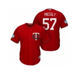 Men's Minnesota Twins #57 Ryan Pressly 2017 Spring Training Cool Base Stitched MLB Jersey