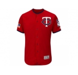Men's Minnesota Twins Blank Scarlet Stitched 2016 Fashion Stars & Stripes Flex Base Baseball Jersey