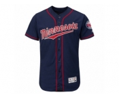 Men's Minnesota Twins Majestic Alternate Blank Navy Flex Base Authentic Collection Team Jersey