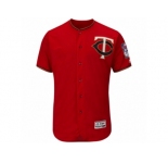 Men's Minnesota Twins Majestic Blank Fashion Scarlet Flex Base Authentic Collection Team Jersey