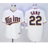 Minnesota Twins #22 Miguel Sano White New Cool Base Stitched MLB Jersey