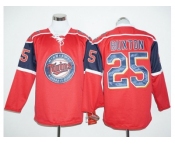 Minnesota Twins #25 Byron Buxton Red Long Sleeve Stitched Baseball Jersey