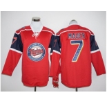 Minnesota Twins #7 Joe Mauer Red Long Sleeve Stitched Baseball Jersey