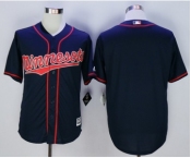 Minnesota Twins Blank Blue New Cool Base Stitched MLB Jersey