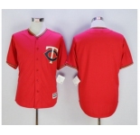 Minnesota Twins Blank Red New Cool Base Stitched MLB Jersey