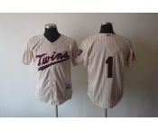 mlb jerseys minnesota twins #1 hudson cream