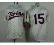 mlb jerseys minnesota twins #15 perkins cream(blue strip)
