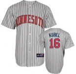 mlb jerseys minnesota twins #16 kubel grey
