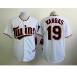 mlb jerseys minnesota twins #19 vargas white[vargas]